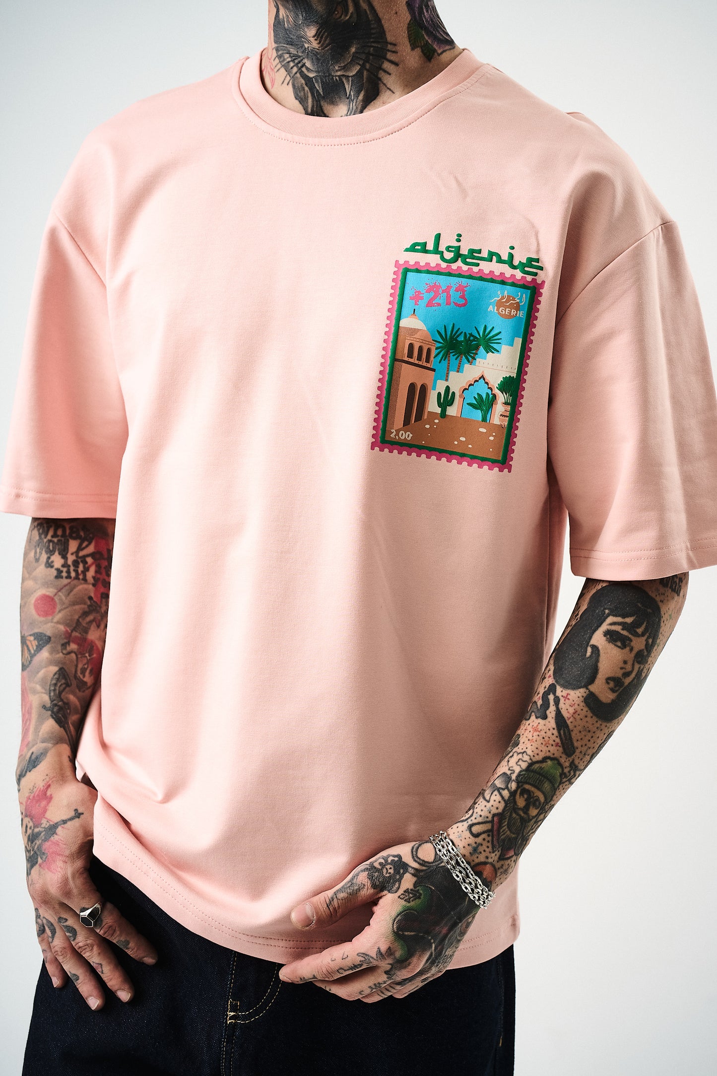 T-shirt Desert 213 stamp oversize