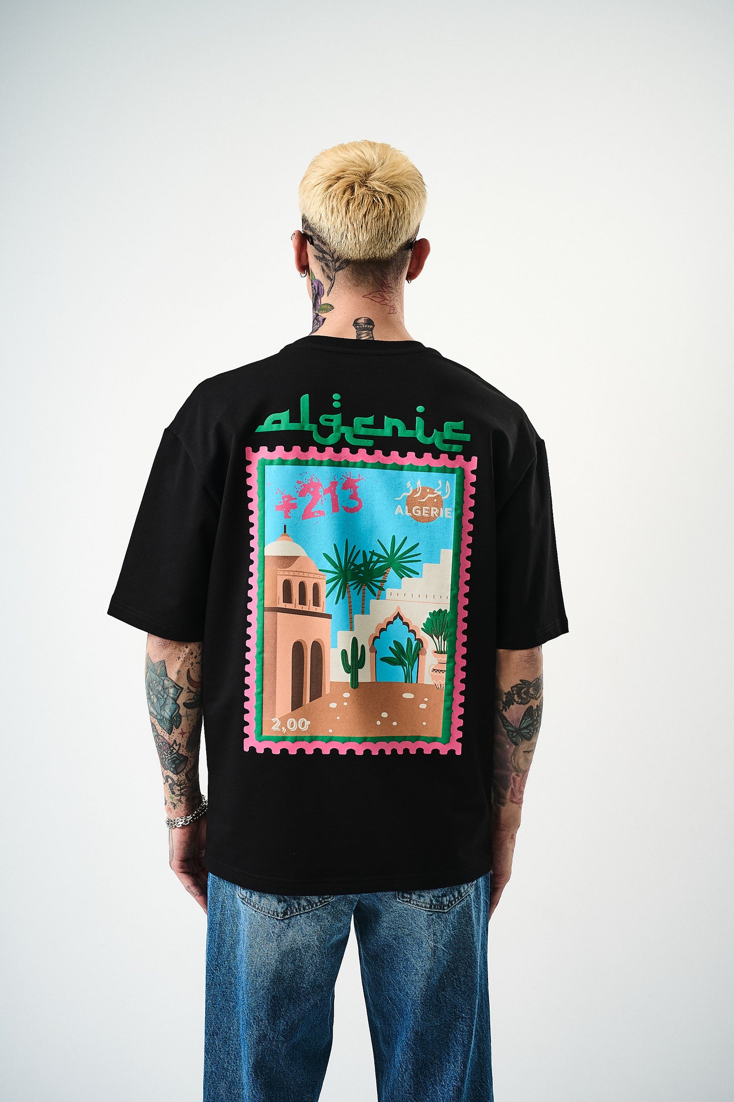 T-shirt Desert 213 stamp oversize