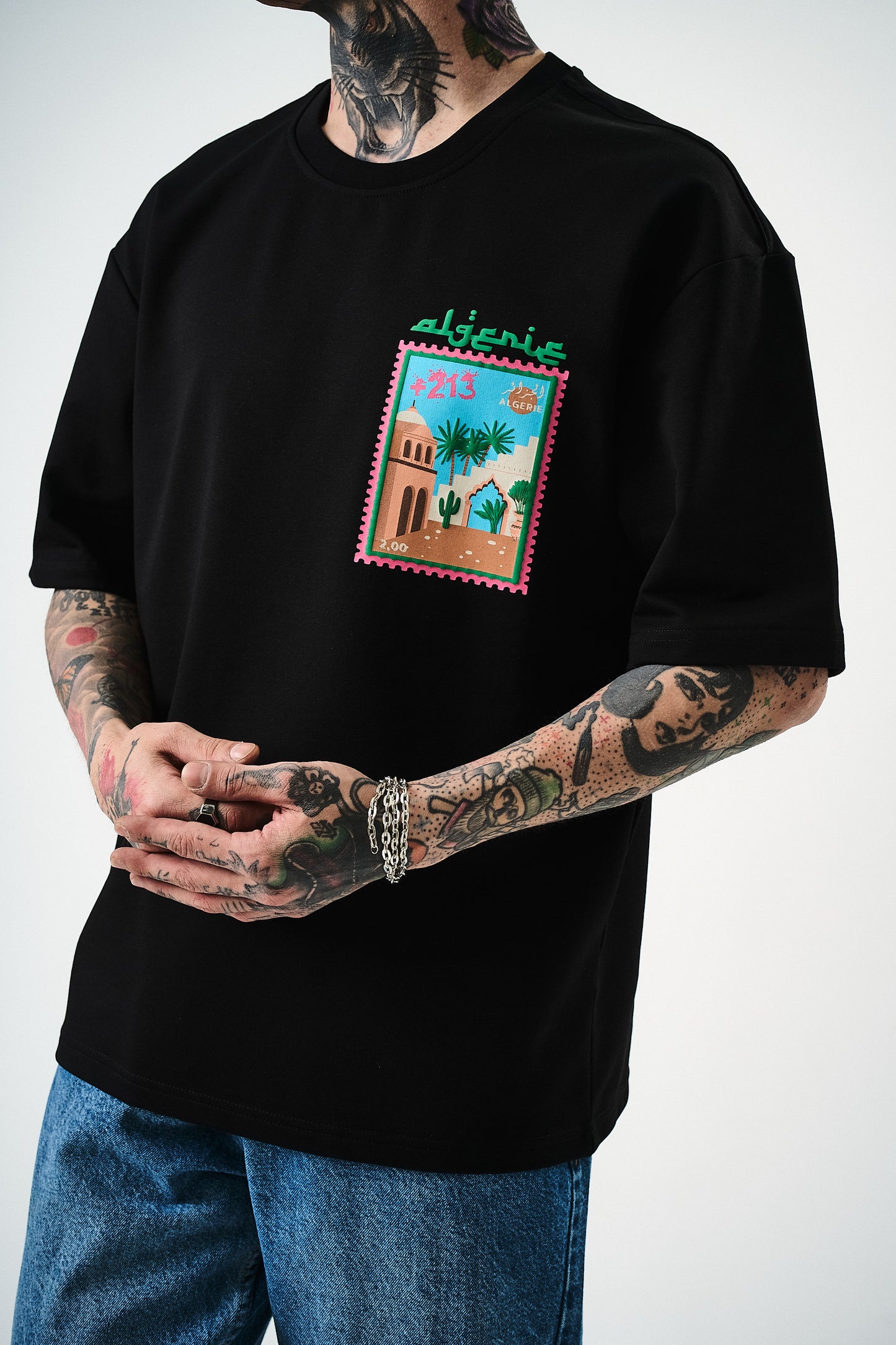T-shirt Desert 213 stamp oversize