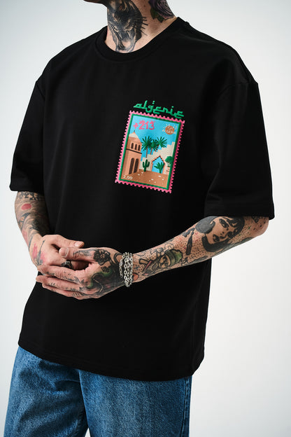 T-shirt Desert 213 stamp oversize