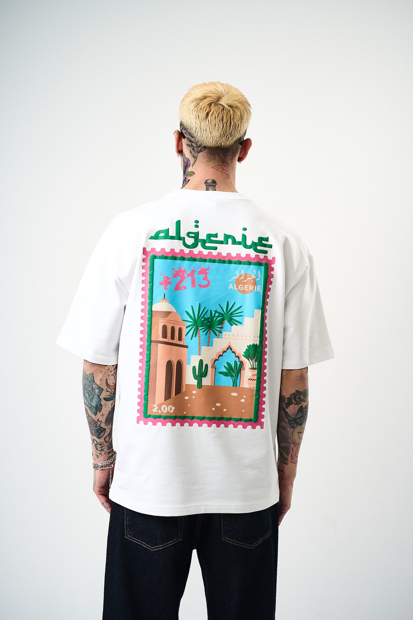 T-shirt Desert 213 stamp oversize