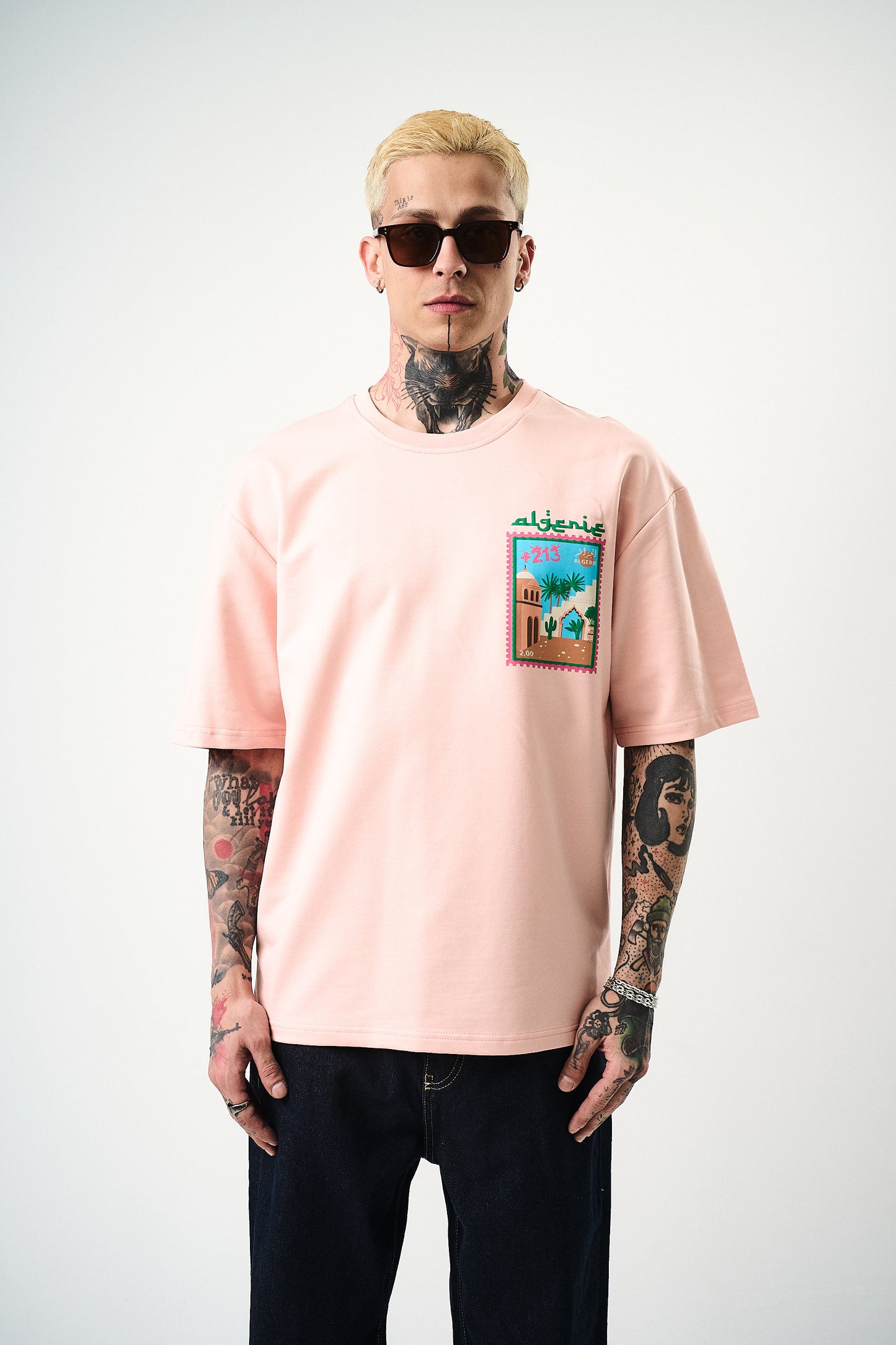 T-shirt Desert 213 stamp oversize